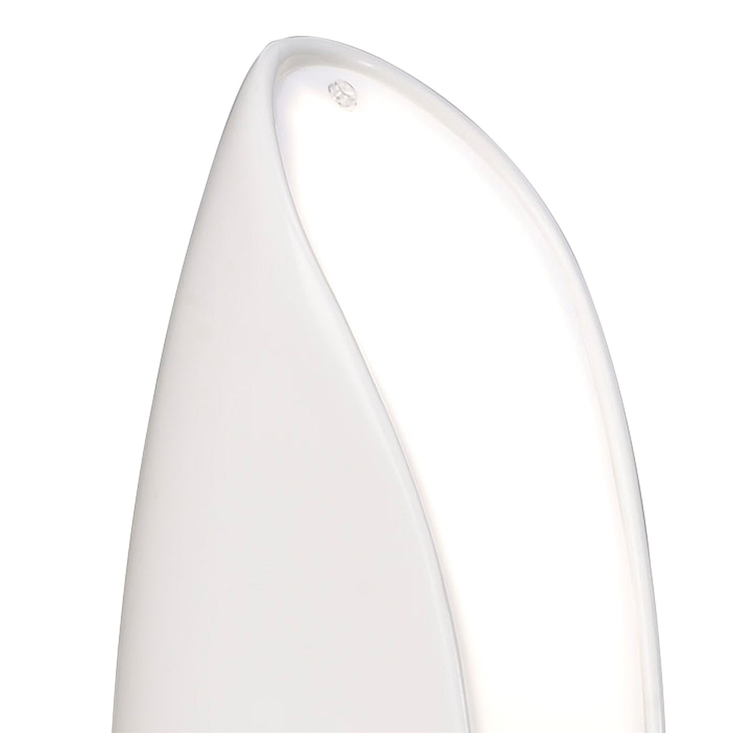 Mantra Pasion Wall Light 2 Light E27, Gloss White/White Acrylic/Polished Chrome, CFL Lamps INCLUDED