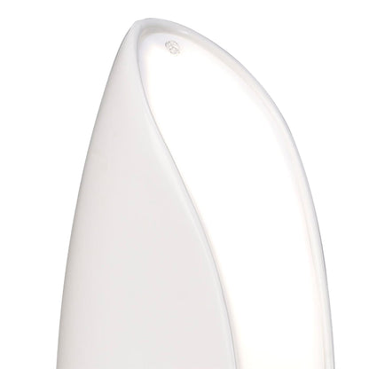 Mantra Pasion Wall Light 2 Light E27, Gloss White/White Acrylic/Polished Chrome, CFL Lamps INCLUDED