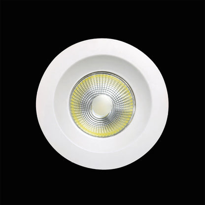 Mantra Fusion Basico COB Downlight 9.5cm Round 5W COB LED 4000K, 450lm, Matt White, Driver Included, 3yrs Warranty