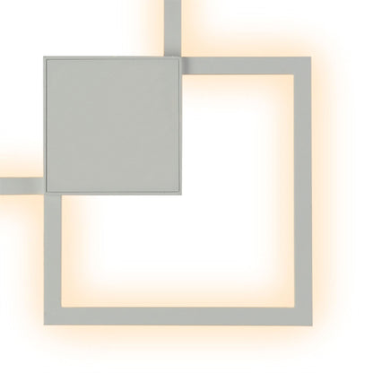 Mantra Fusion Double Ceiling/Wall Light Dimmable, 48W LED, 3000K, 3600lm, White, 3yrs Warranty