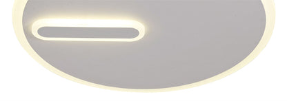Mantra Fusion Clock 46.8cm Ceiling 47cm Round, 40W LED, 4000K, 2800lm, Sand White, 3yrs Warranty Ceiling