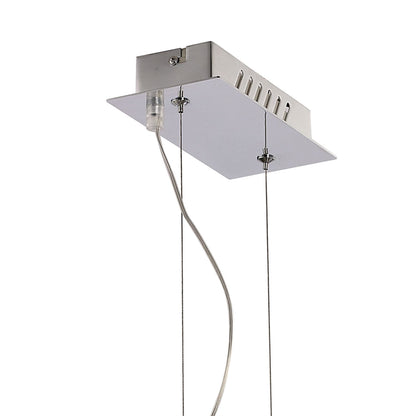 Diyas Galaxy  Linear 12W LED 6000K Polished Chrome/Crystal Ceiling Pendant Light Fitting