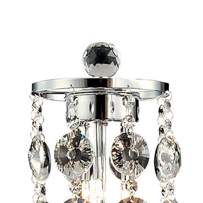 Diyas Nico Crystal Table Lamp 3 Light G4 Polished Chrome, NOT LED/CFL Compatible