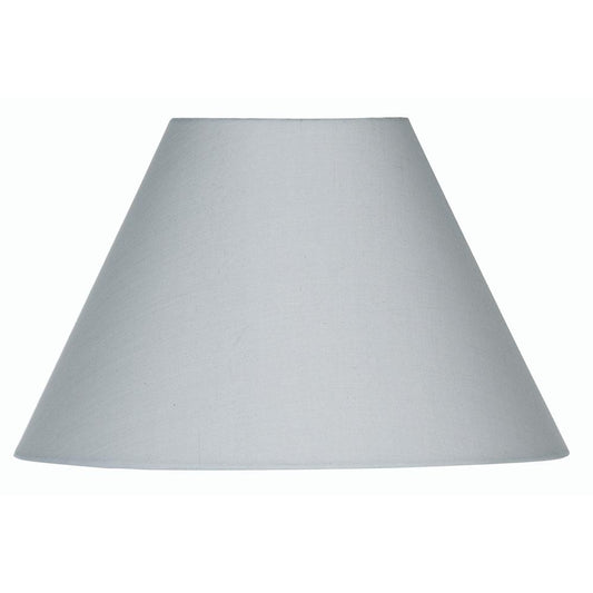 Oaks Lighting S501/8 Cotton Coolie Lampshade 200mm - Reversable Gimbal Light Shade - Soft Grey