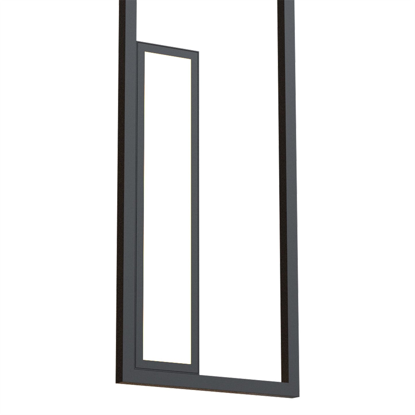 Mantra Boutique Rectangle Wall Light, Dimmable, 50W LED, 3000K, 2740lm, Black, 3yrs Warranty