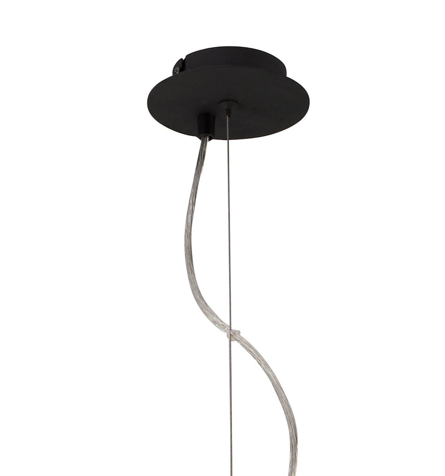 Mantra M1153 Eve Pendant 3 Light E27, Anthracite with White Round Shade