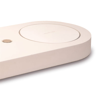 Mantra Ceres Table Lamp with Mobile Phone Induction Charger & USB Charger, 6W LED, 3000K, 450lm, White, 3yrs Warranty