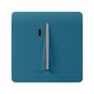 Trendi Artistic Modern Glossy 20 A Tactile Light Switch & Neon Insert Ocean Blue