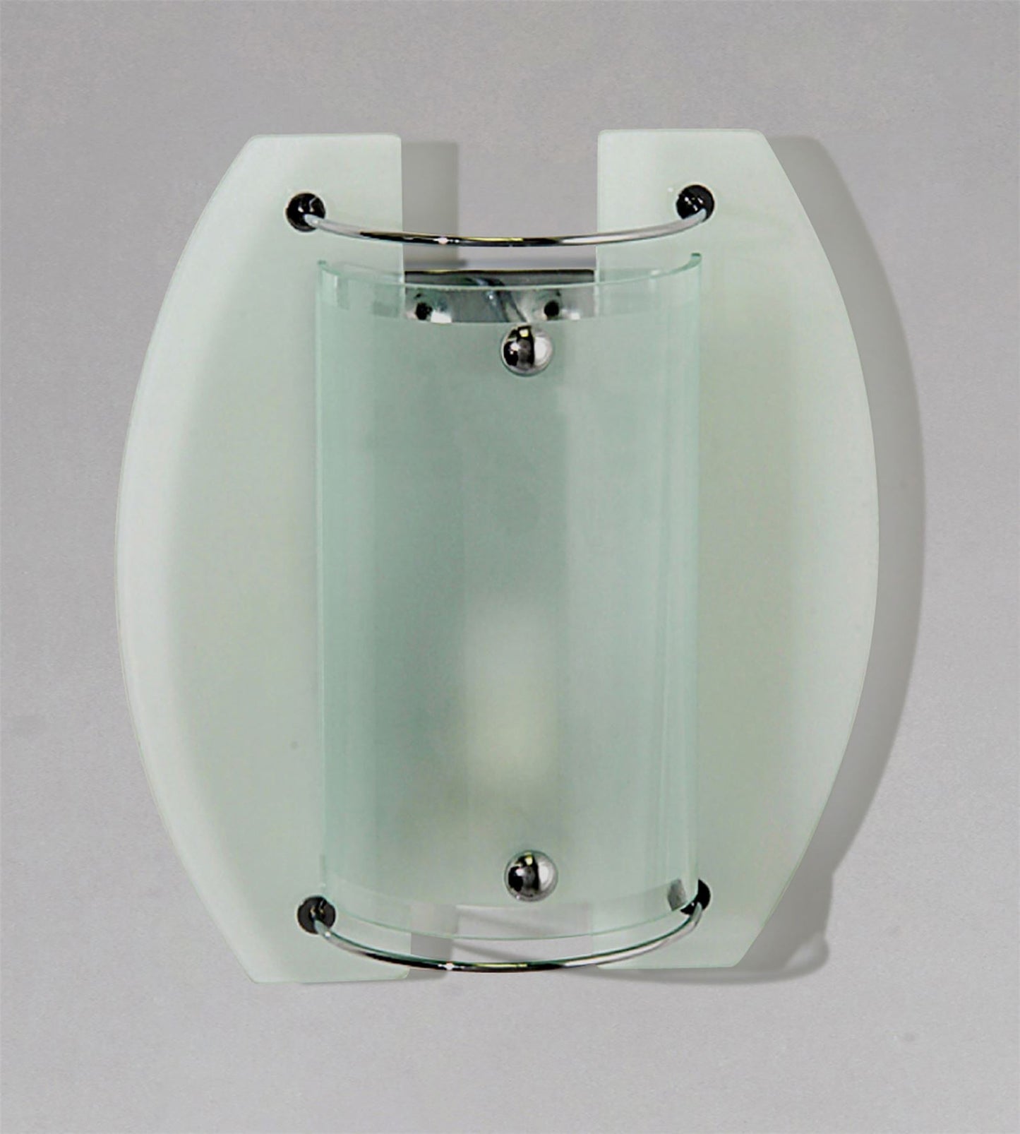Diyas Jiva Wall Light 1 Light E14 Polished Chrome/Frosted Glass