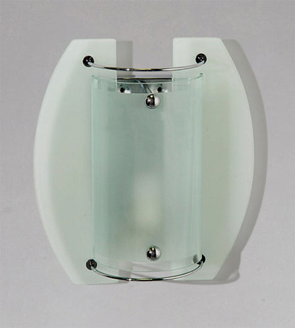 Diyas Jiva Wall Light 1 Light E14 Polished Chrome/Frosted Glass