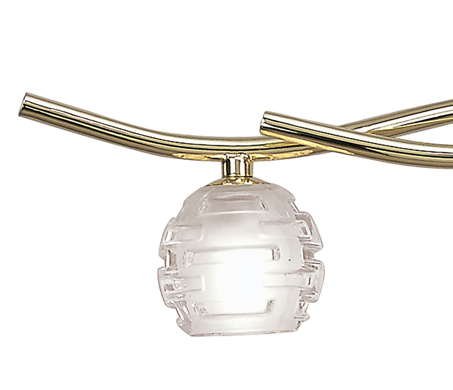 Mantra Dali Telescopic Linear Pendant Line 4 Light G9, Polished Brass