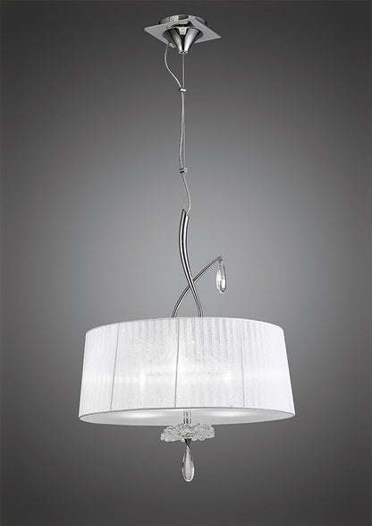 Mantra Louise M5324 Habana White Square Shade 240mm, Suitable for Table Lamps