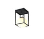 Mantra Desigual Small Short Semi Flush, 1 Light E27, Matt Black