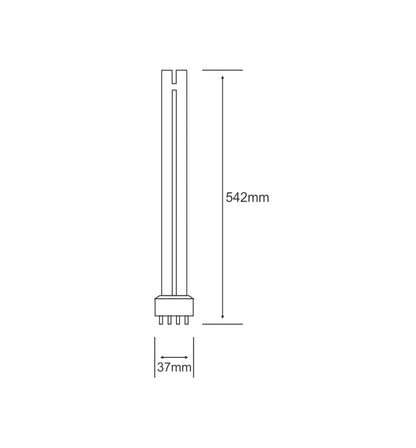Luxram Bona-L 2G11 4-Pin 40W Natural White 4000K Fluorescent Fluorescent
