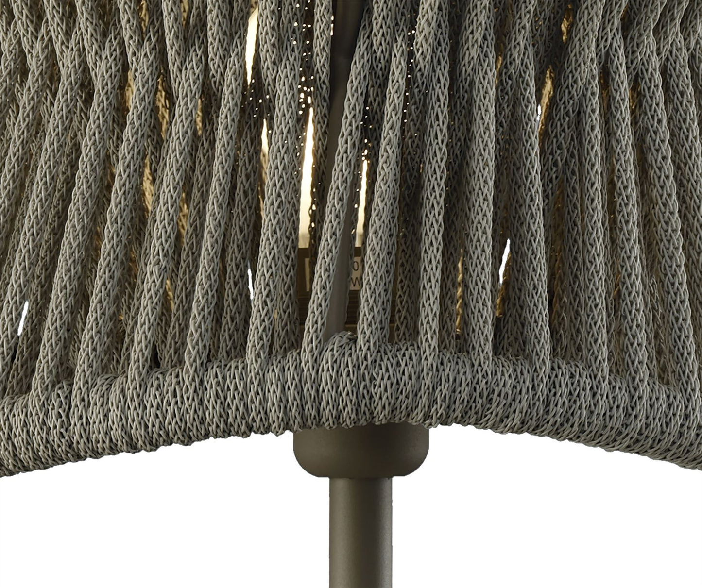 Mantra Fusion Polinesia 31cm Table Lamp, 1 x E27, IP44, Beige Oscu, 2yrs Warranty