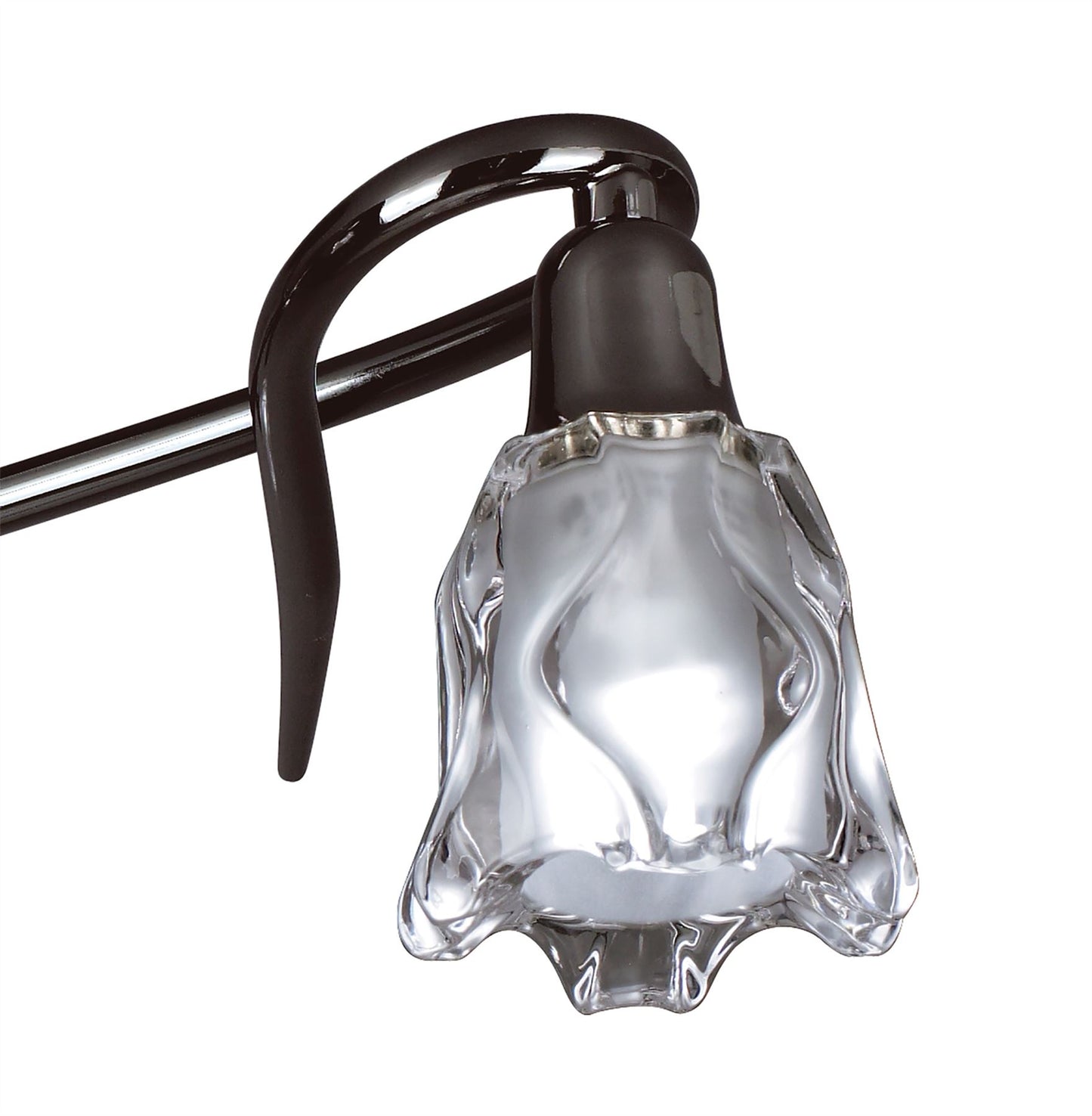 Mantra Amel 42cm Ceiling 3 Light L1/SGU10, Black Chrome, CFL Lamps INCLUDED
