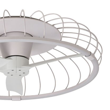 Nature 79cm 75W LED Dimmable Ceiling Light With Built-In 30W DC Reversible Fan, White Finish c/w Remote & APP Control, 5000lm