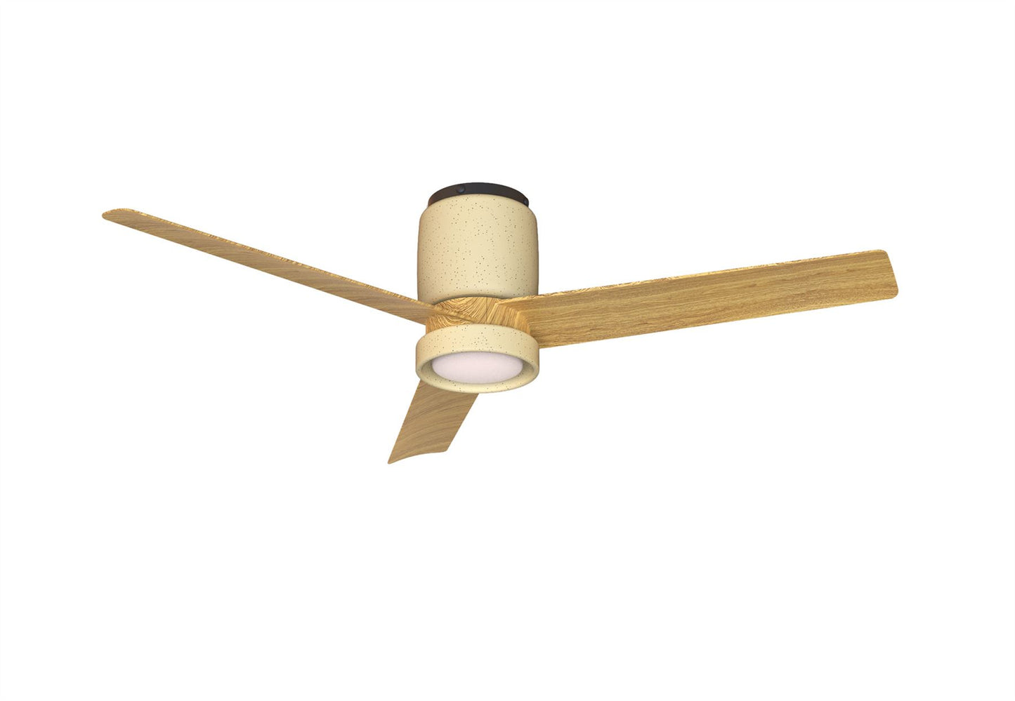 Ceramica M 1.2m 20W LED Dimmable Ceiling Light With Built-In 32W DC Fan, 3000-5000K Remote Control, 3600lm, Beige Ceramic/Wood, 5yrs Warranty