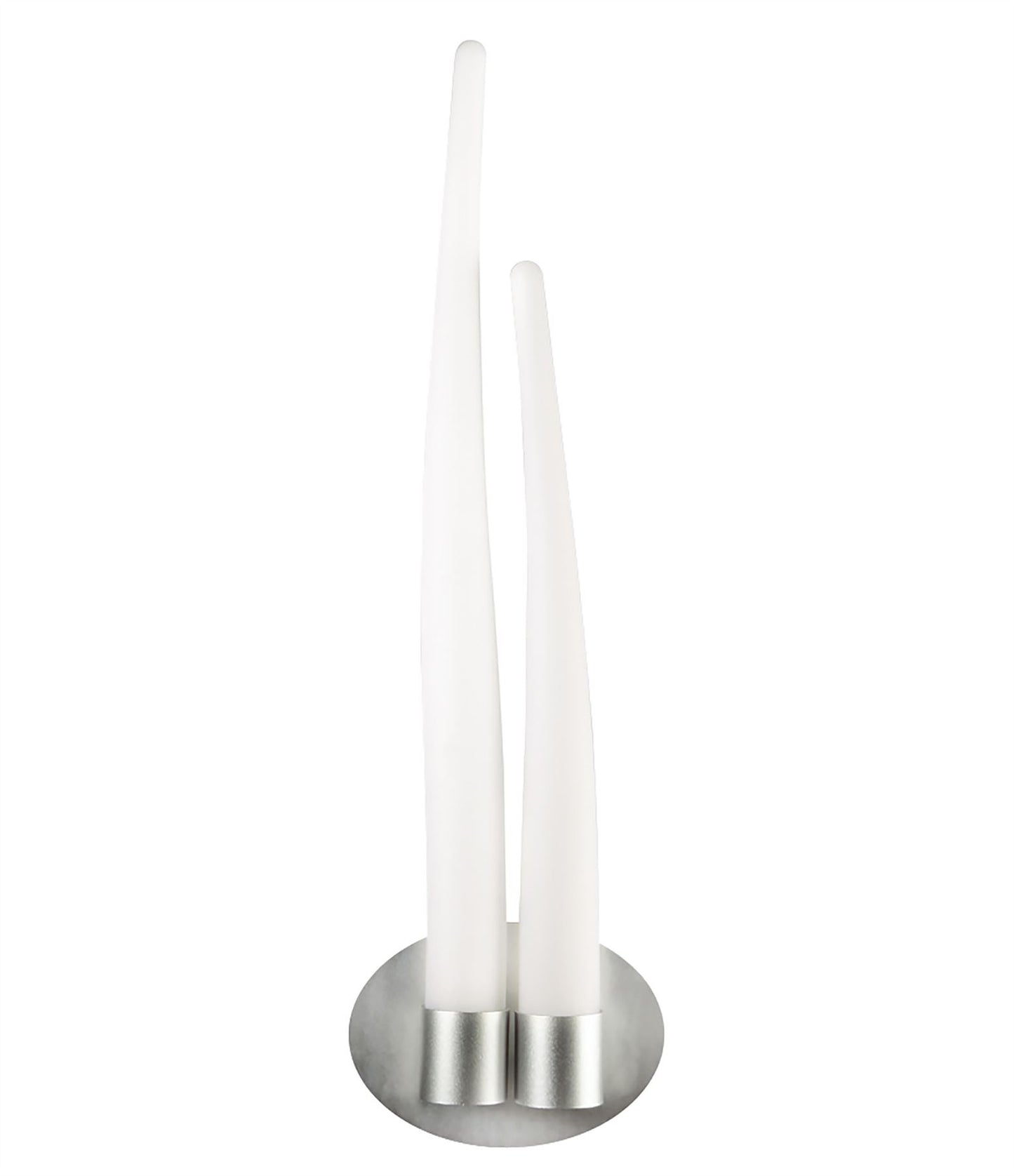 Mantra M1694 Estalacta Wall Light 2 Light GU10 Indoor/Outdoor, Silver/Opal White