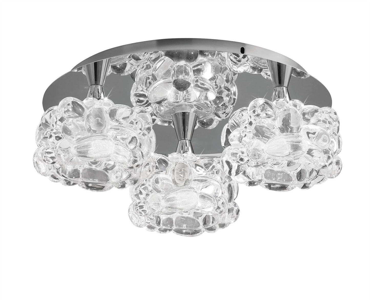 Mantra M3925 O2 Ceiling 3 Light G9 Small, Polished Chrome