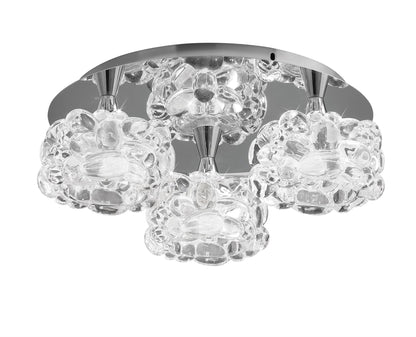 Mantra M3925 O2 Ceiling 3 Light G9 Small, Polished Chrome