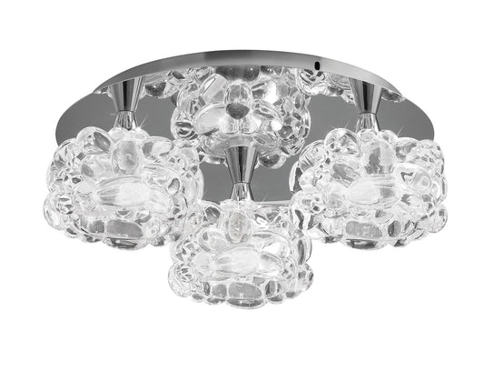 Mantra M3925 O2 Ceiling 3 Light G9 Small, Polished Chrome