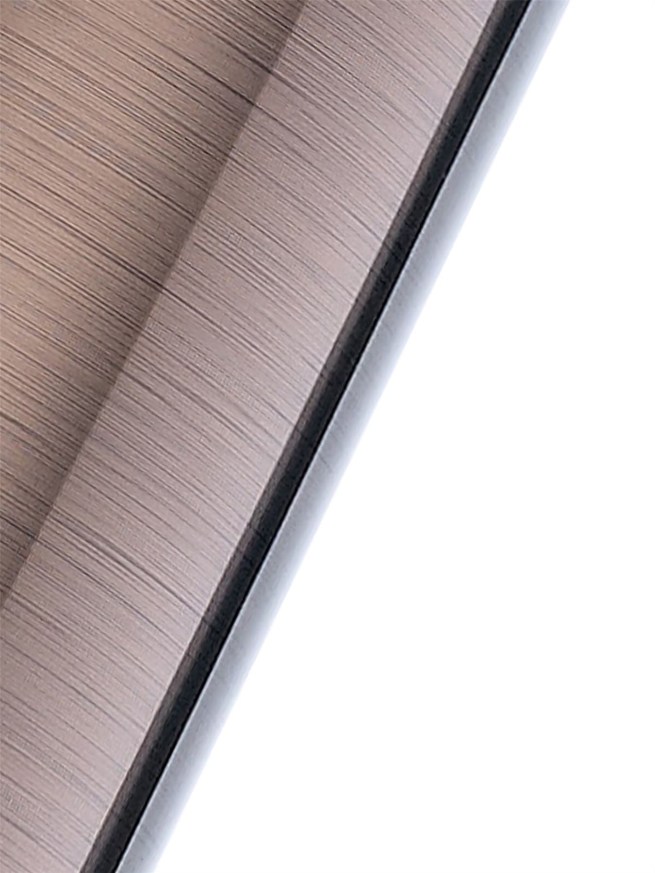 Deco Dako Black Pendant 1 Light E27 with 200 x 150mm Metallic Bronze Finish Cylinder Shade, c/w Ceiling Bracket