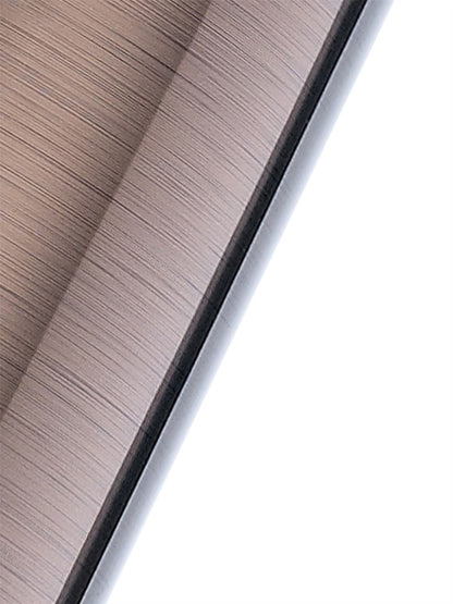 Deco Dako Black Pendant 1 Light E27 with 200 x 150mm Metallic Bronze Finish Cylinder Shade, c/w Ceiling Bracket