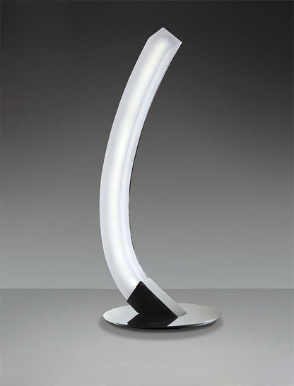 Mantra M3563 On Table Lamp Right 5W LED 3000K, 500lm, Polished Chrome/Frosted Acrylic, 3yrs Warranty
