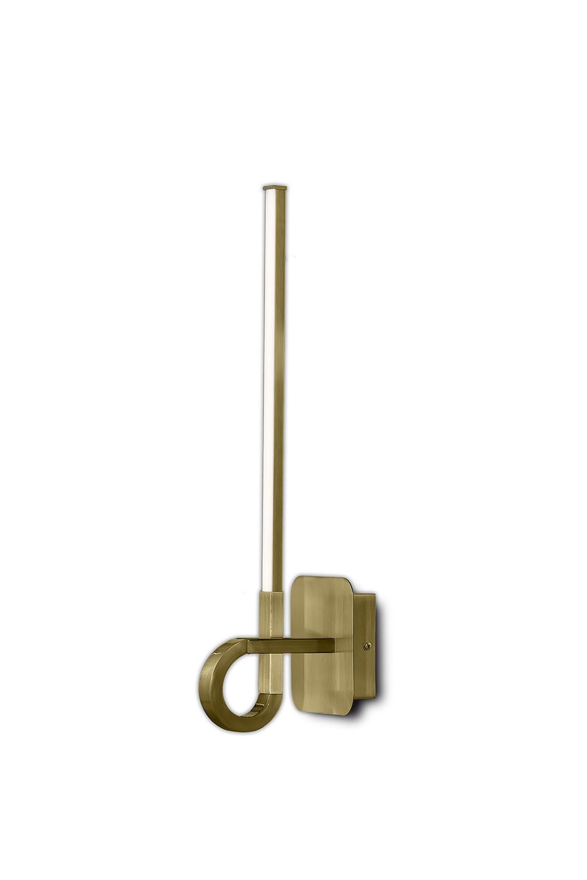 Mantra M6138 Cinto Wall Light 48cm, 6W LED, 3000K, 480lm, Antique Brass, 3yrs Warranty