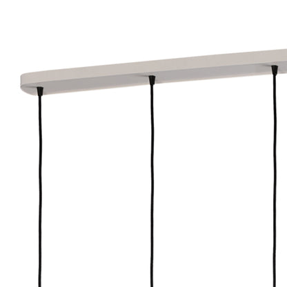 Mantra Fusion Kos E27 Fusion M5840 Kos Linear Pendant 4L 4 x E27 Max 40W, White/ Black