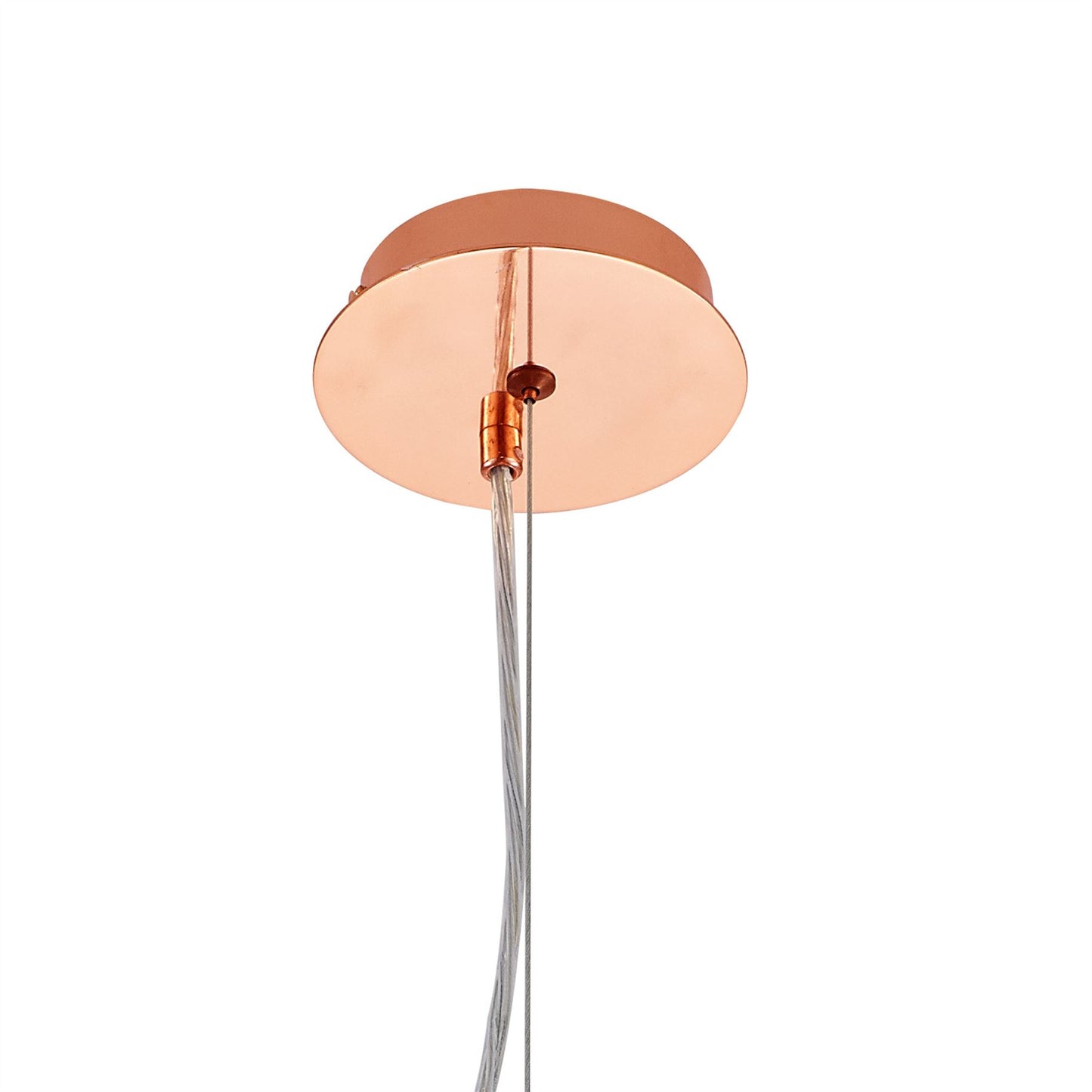 Diyas Maddison 15cm  Cylinder 2 Light G9 Rose Gold/Crystal Ceiling Pendant Light Fitting