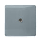 Trendi Artistic Modern Glossy Tactile TV Socket Cool Grey