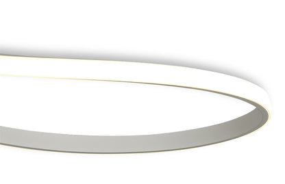Mantra M6003 Nur Blanco Rectangular Semi Ceiling Tall 40W LED 3000K, 3200lm, Dimmable White/Frosted Acrylic, 3yrs Warranty - M6003 Ceiling