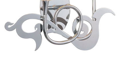 Mantra Acanto Wall Light 2 Light E14, Polished Chrome with Black Shades