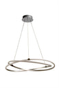 Mantra M5380 Infinity Pendant 42W LED 3000K, 3400lm, Silver/Polished Chrome/White Acrylic, 3yrs Warranty