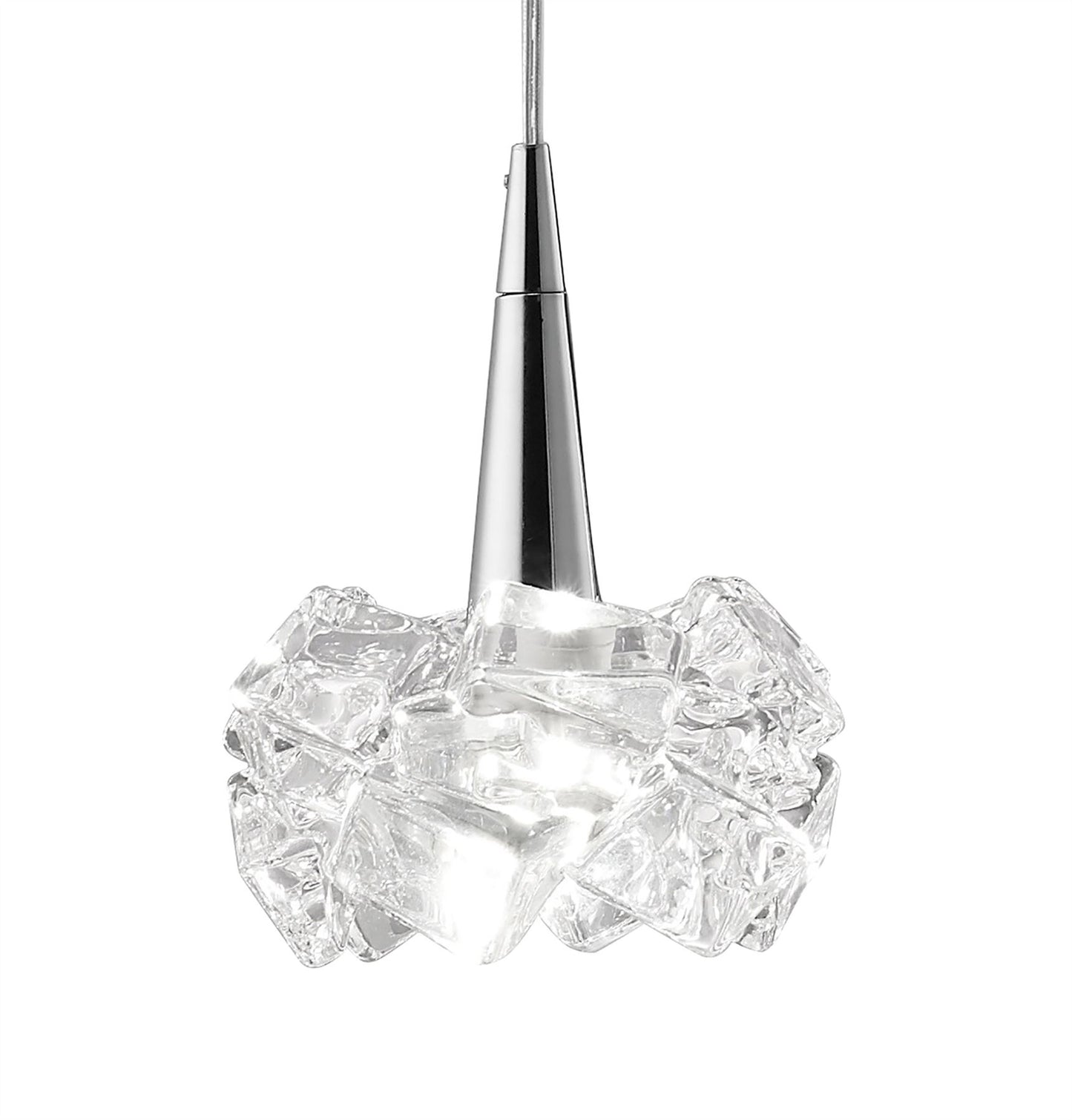 Mantra M3950 Artic Linear Pendant 4 Light G9 Line, Polished Chrome