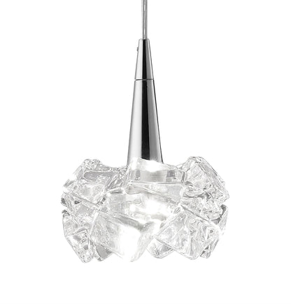 Mantra M3950 Artic Linear Pendant 4 Light G9 Line, Polished Chrome