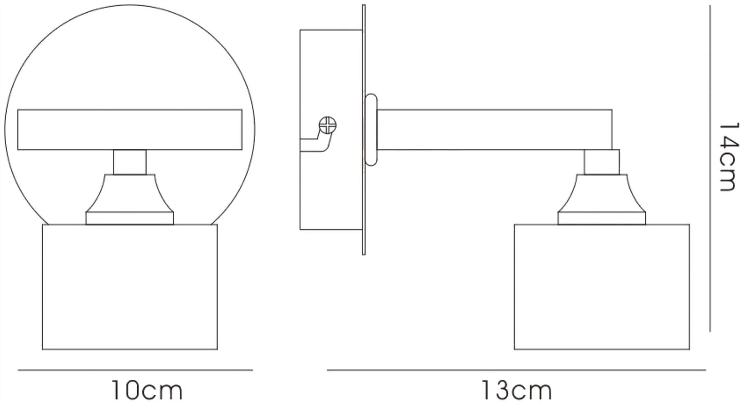 Diyas Sisco Wall Light 1 Light G9 Polished Chrome