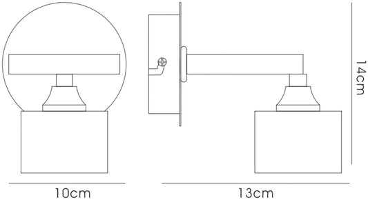 Diyas Sisco Wall Light 1 Light G9 Polished Chrome