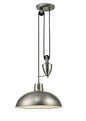 Deco Wellington Pulley System Pendant 1 Light E27 Antique Nickel