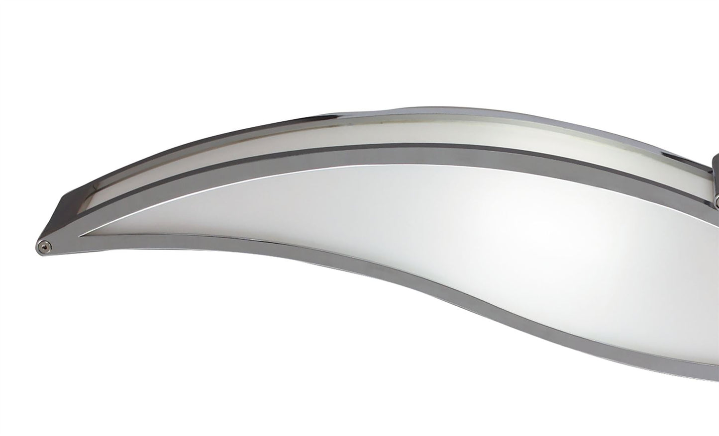 Mantra M0671 Sintesys Wall Light E27 2 Light E27 Large, Polished Chrome/White Acrylic