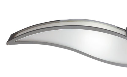 Mantra M0671 Sintesys Wall Light E27 2 Light E27 Large, Polished Chrome/White Acrylic