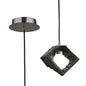 Diyas Salvio 16.5cm Ceramic Square Sculpture  1 x 3W LED 4200K Chrome/Black, 3yrs Warranty Ceiling Pendant Light Fitting