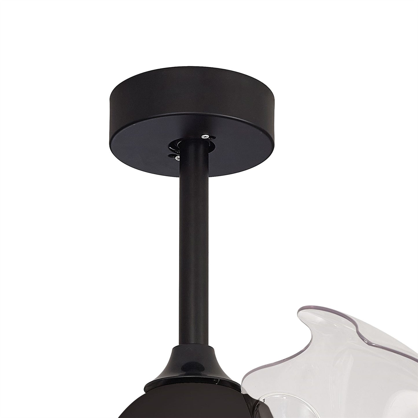 Coin Air 60W LED Dimmable Ceiling Light With Built-In 30W DC Reversible Fan, Remote & APP Control, Black, 3300lm, 5yrs Warranty