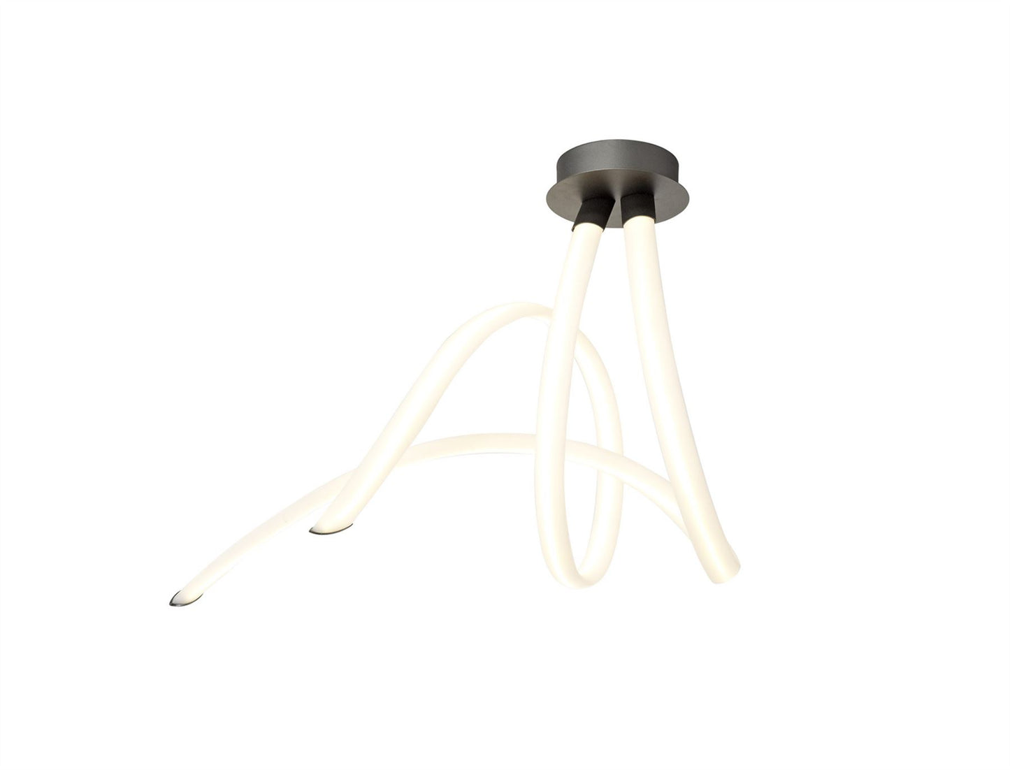 Mantra Armonia Semi Flush Spiral, Dimmable, 60W LED, 3000K, 4500lm, Titanium/Frosted Acrylic, 3yrs Warranty Ceiling