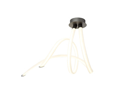 Mantra Armonia Semi Flush Spiral, Dimmable, 60W LED, 3000K, 4500lm, Titanium/Frosted Acrylic, 3yrs Warranty Ceiling