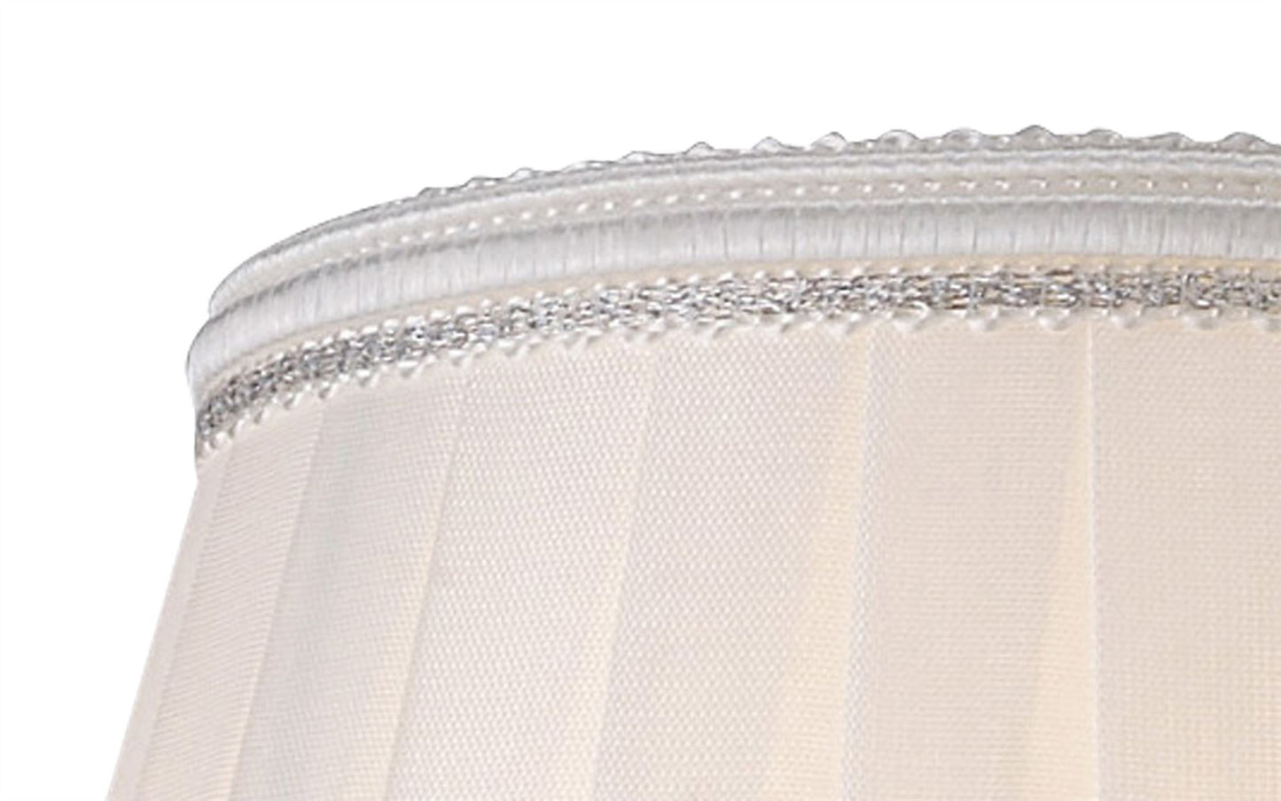 Diyas Willow Clip On Shade White 80/130mm x 110mm