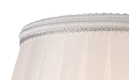 Diyas Willow Clip On Shade White 80/130mm x 110mm