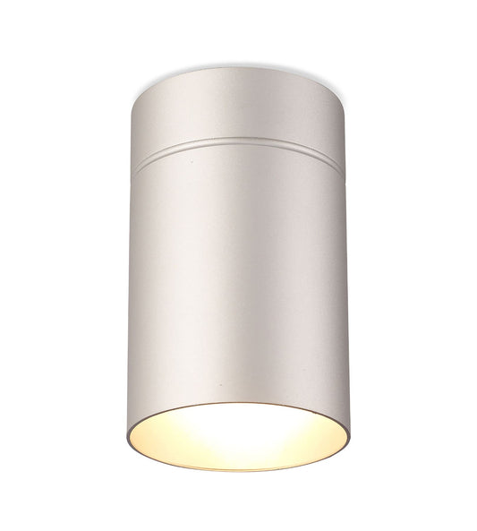 Mantra Fusion M5628 Aruba Flush Large 12cm Round 1 x E27, Silver - M5628 Ceiling